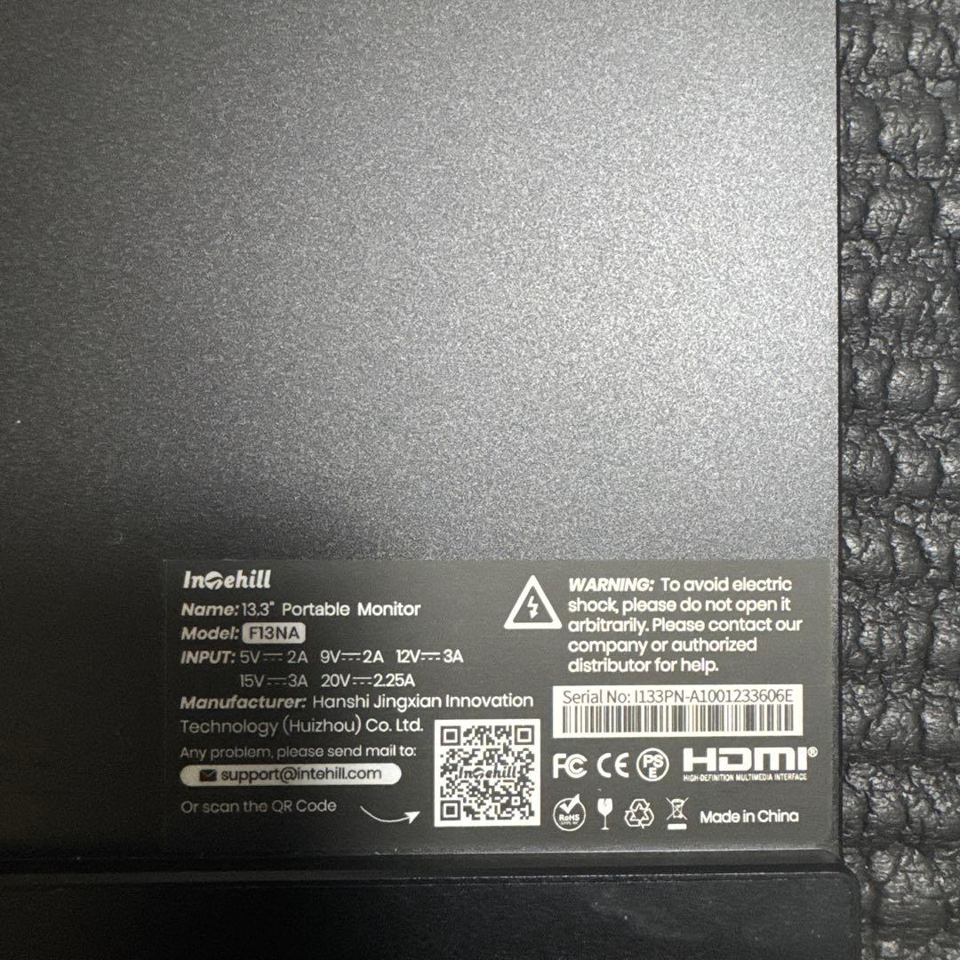 Intihill 13.3インチ OLED モニター F13NA