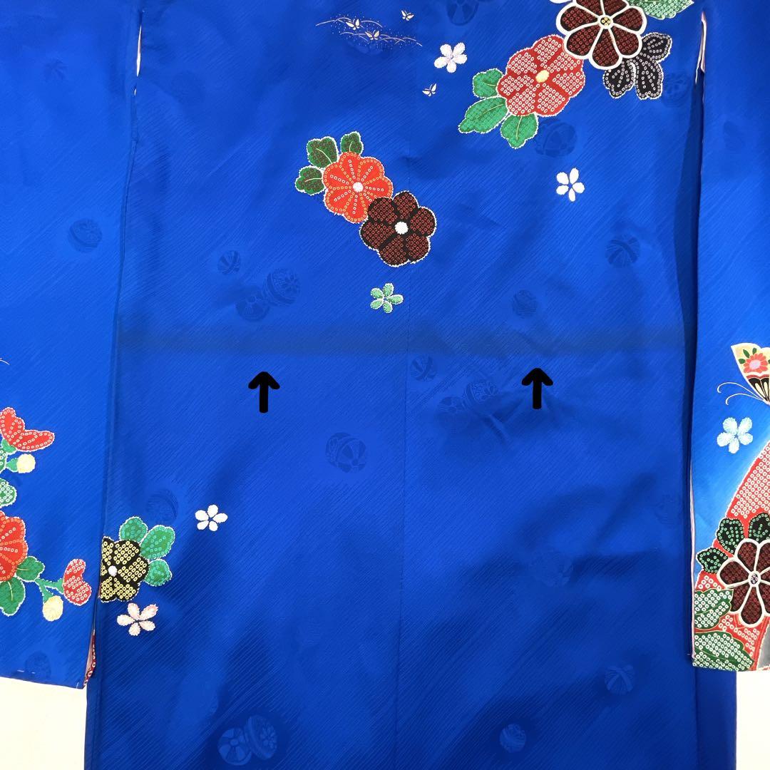 ◎mk-3457　七五三　女の子　着物・襦袢セット　金駒刺繍　　12-15