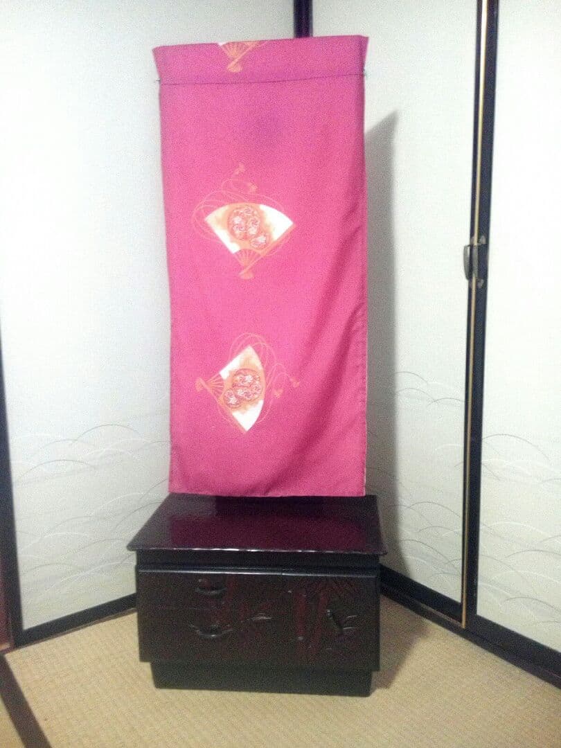 鎌倉彫風 鏡台　ドレッサー　アンティーク　ヴィンテージ　化粧台　収納家具