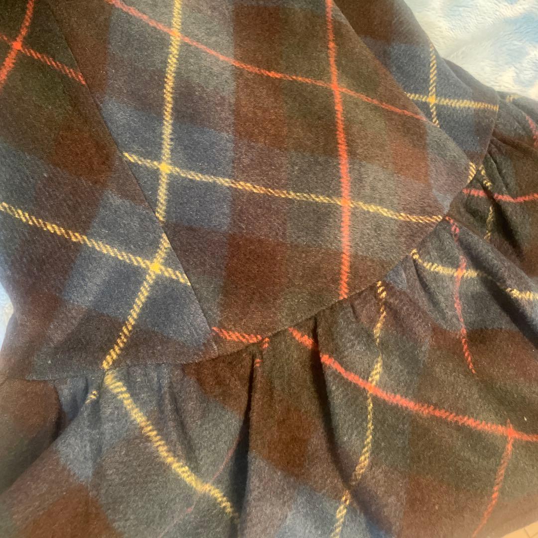 Darichダーリッチ タータンチェックノースリミニワンピース　ブルー