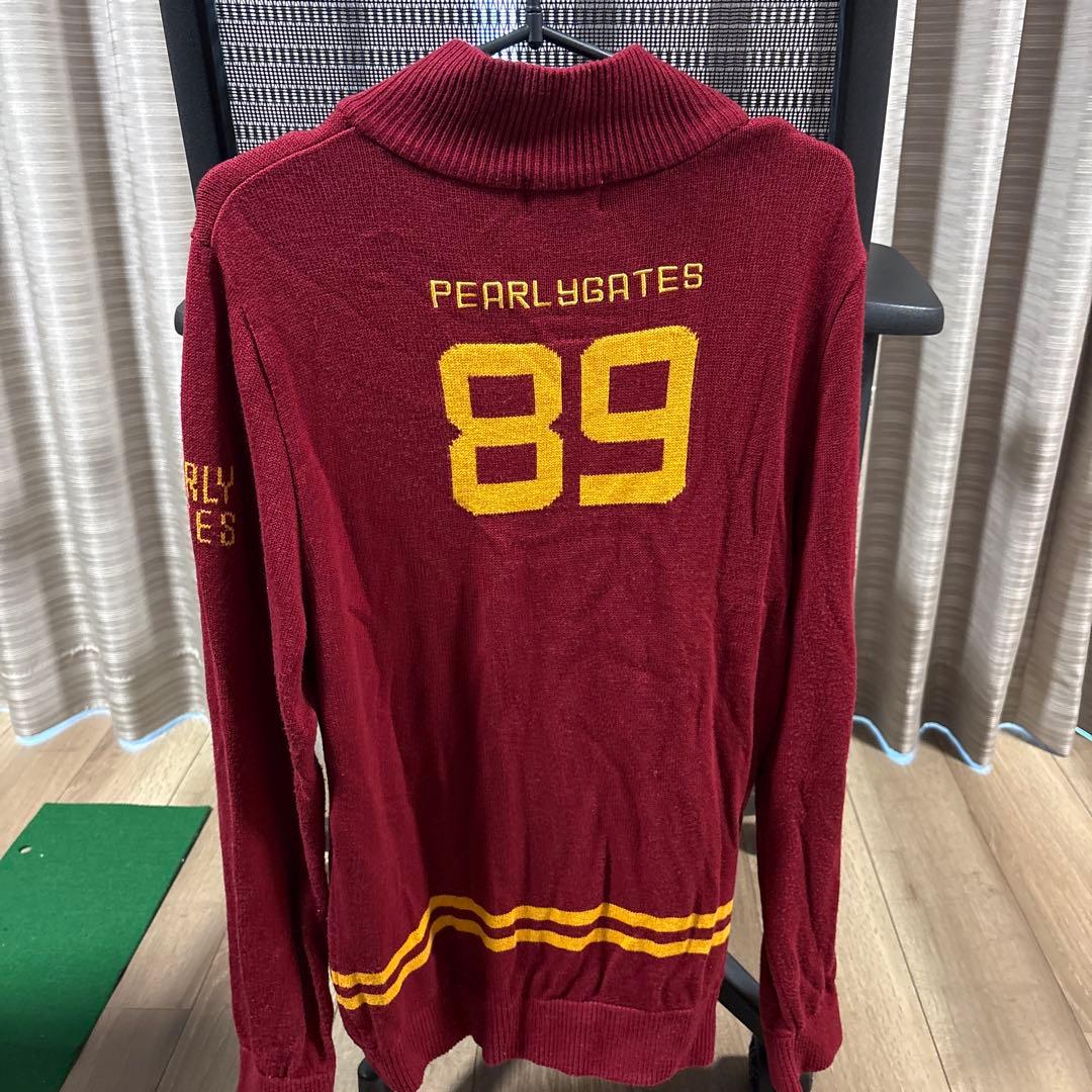PEARLY GATES ワインレッド カーディガン
