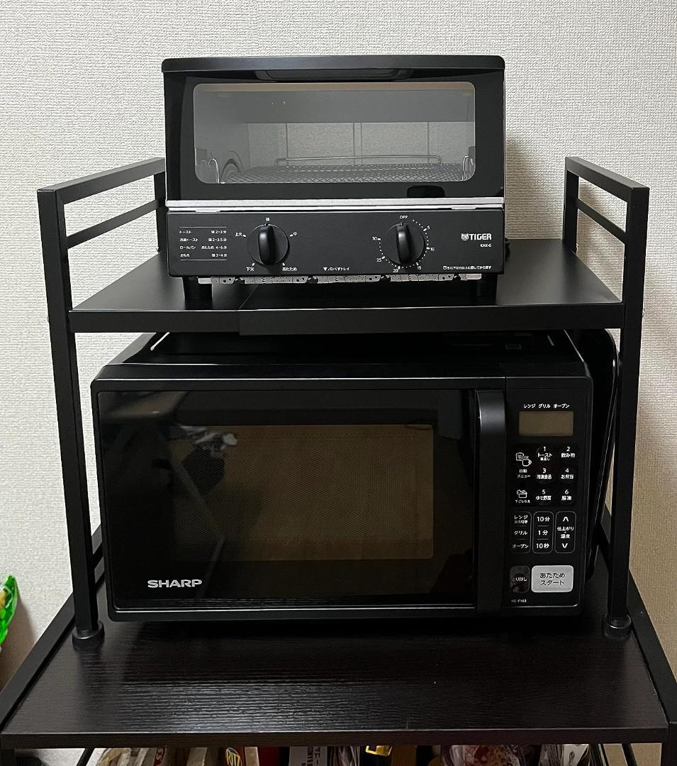 レンジ上ラックキッチンラック ? 伸縮式、高さ調節可能