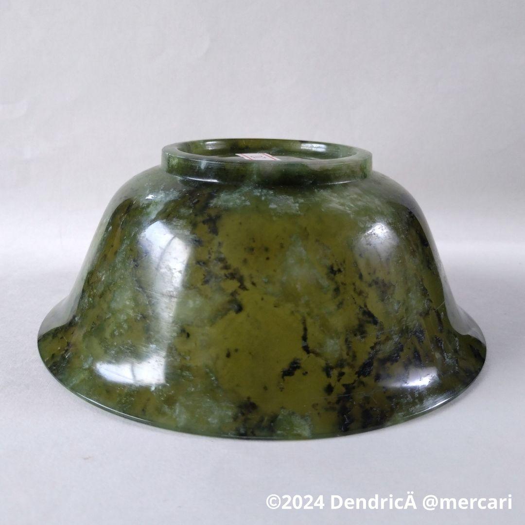 新品未使用　ヒスイ　南玉碗　JADEARTICLE　中国工芸　玉器