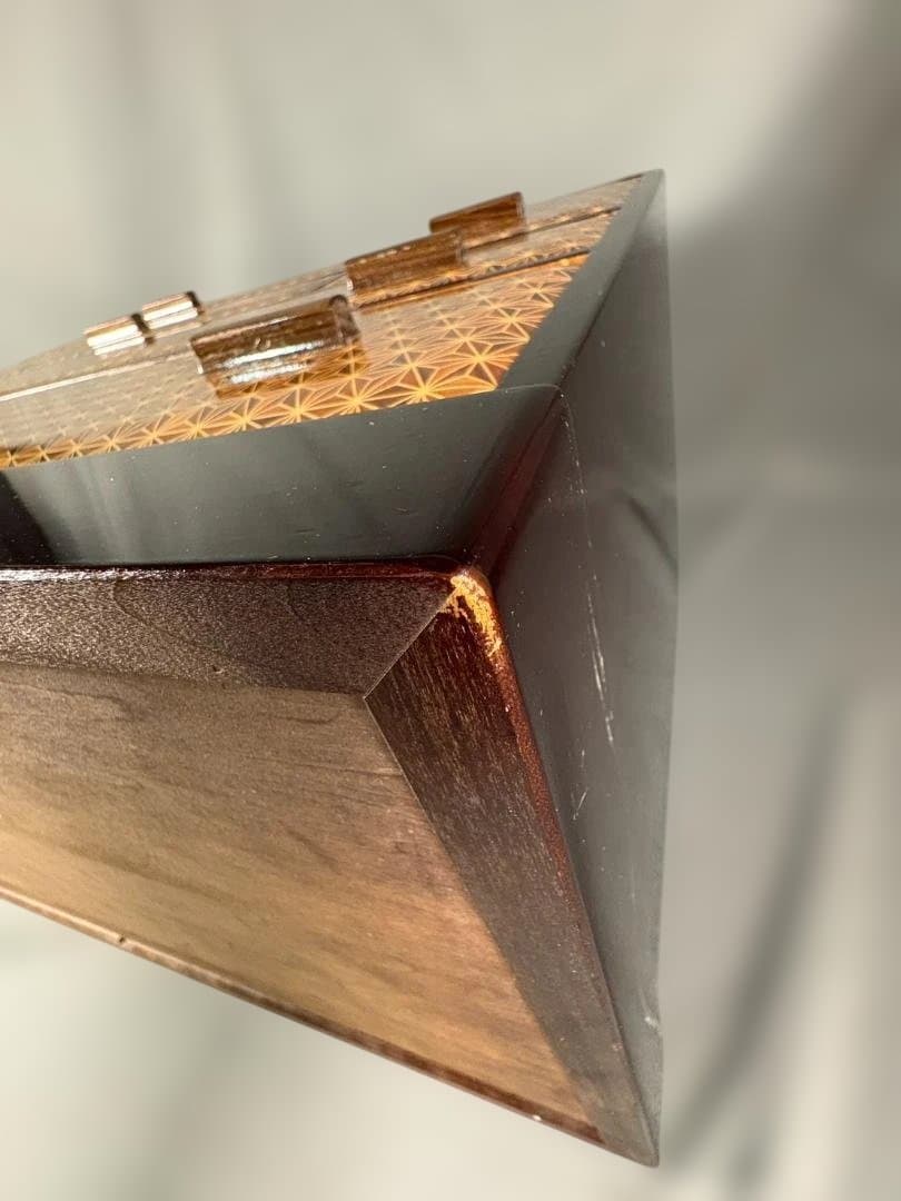 勲六等瑞宝章受章 露木清次創作 箱根寄木細工 引出し チェスト 伝統工芸品