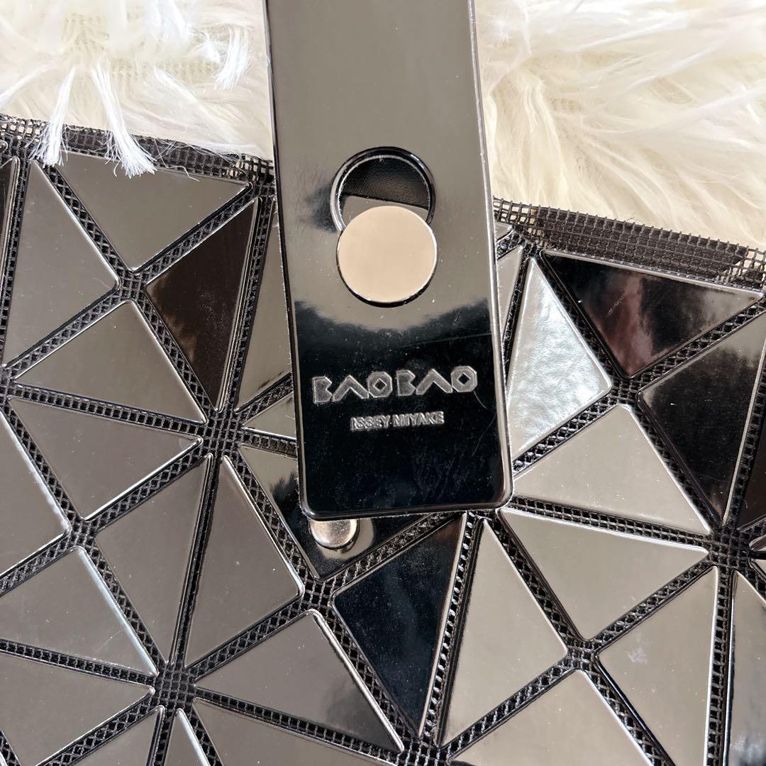 BAO BAO ISSEY MIYAKE ブラック トートバッグ 一部欠けあり