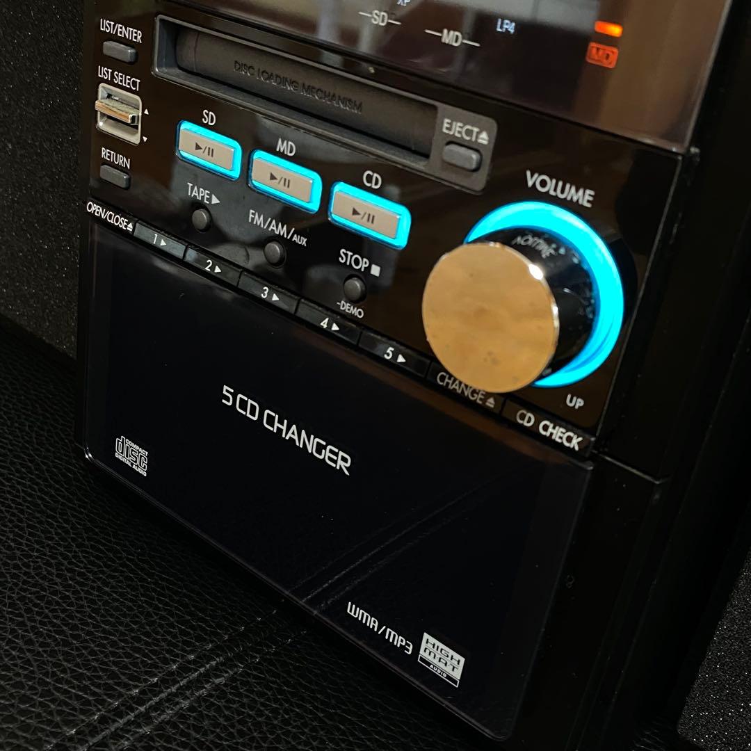 ✨現状品✨Panasonic SA-PM710SD コンポ スピーカー ブラック