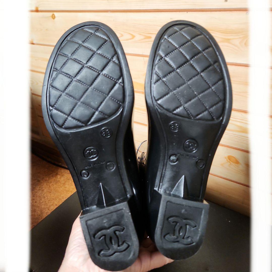 サマーセール10000円引きです。 シャネルカメリアブラック レインブーツ