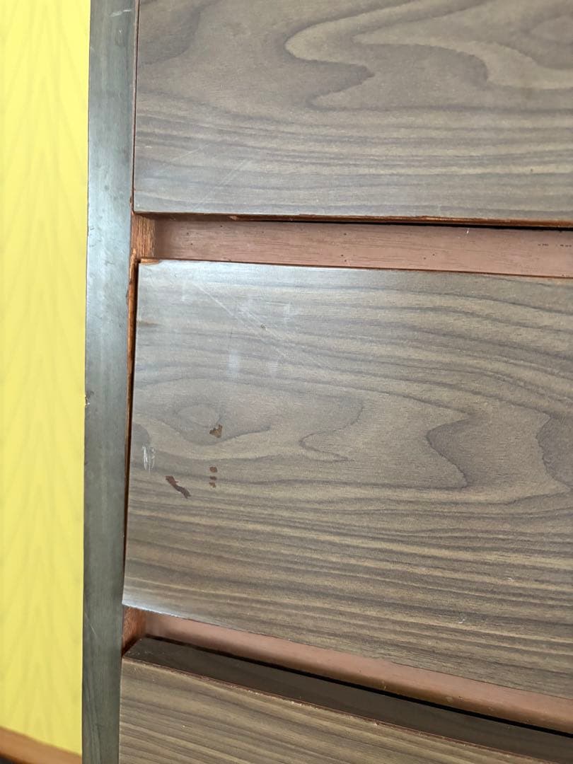 【昭和レトロ】木目がキレイなチェスト 6段