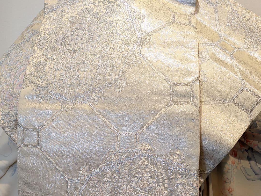 Rainbow 振袖フルセット 身丈172裄65 手描き 白系 成人式