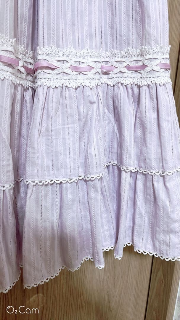 アンジェリックプリティ クレッシェンドティアード ラベンダー リボン