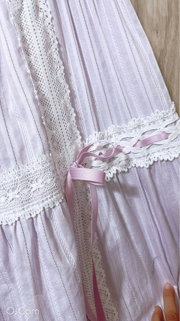 アンジェリックプリティ クレッシェンドティアード ラベンダー リボン