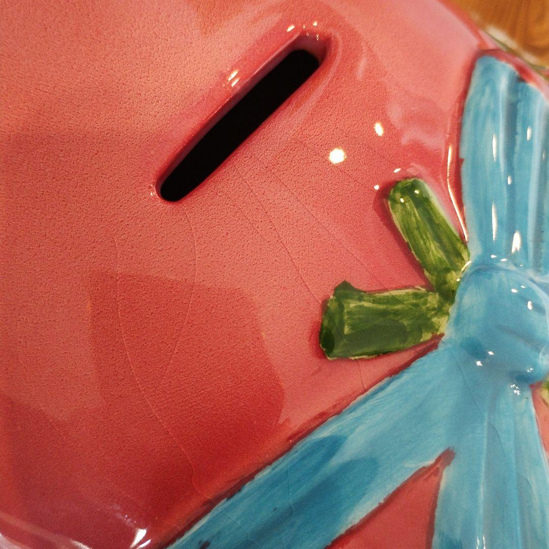豚の貯金箱 大きいサイズ Piggy bank ピギーバンク 陶器 希少 レア