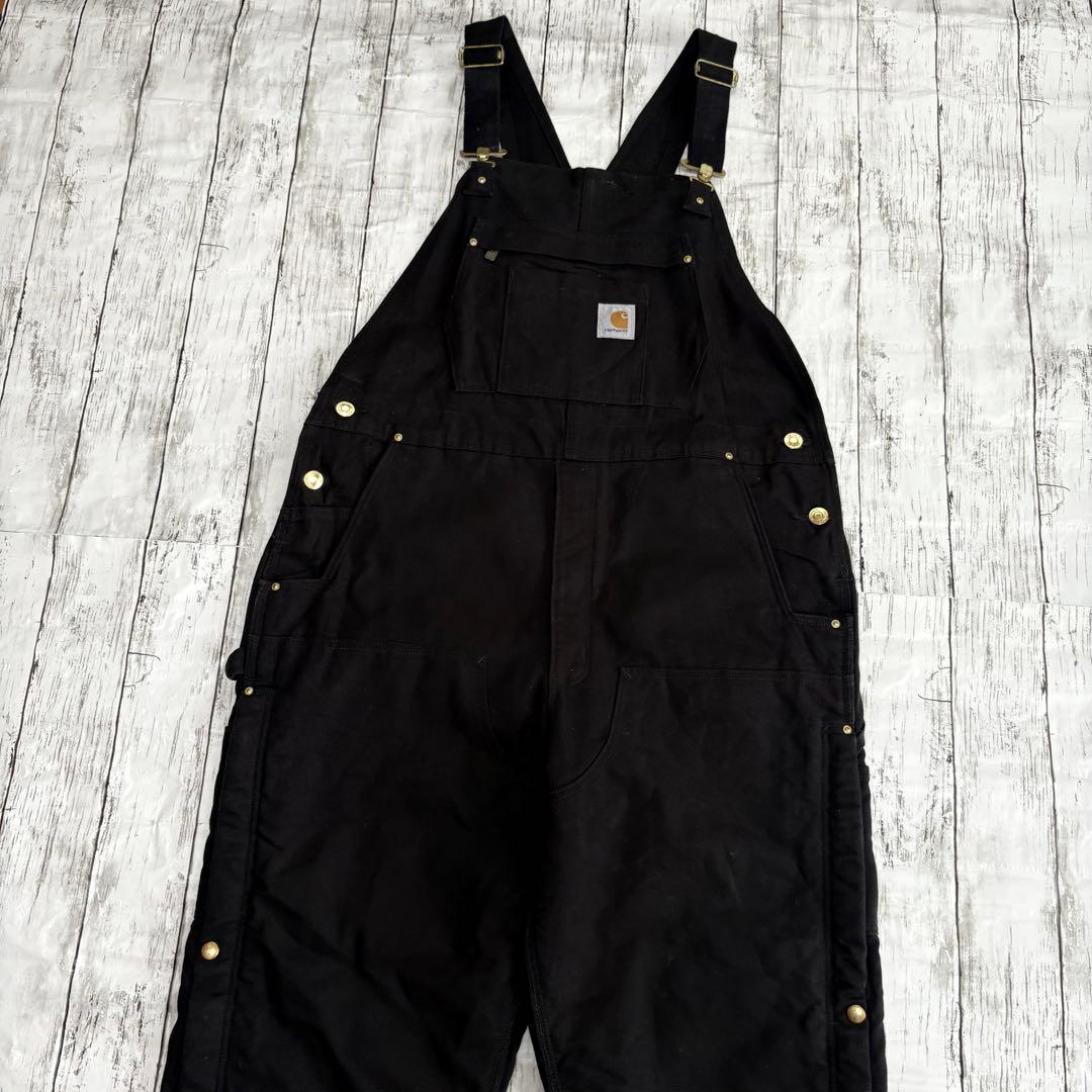 Carhartt カーハート ダック地 ダブルニー オーバーオール ブラック