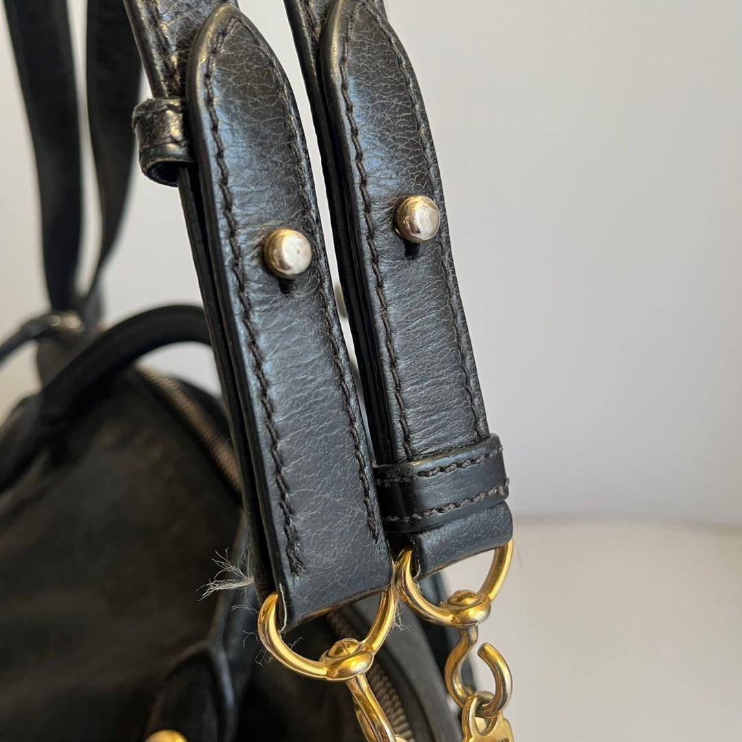 MIUMIU ミュウミュウ　ハンドバッグ　レザー　ブラック　黒