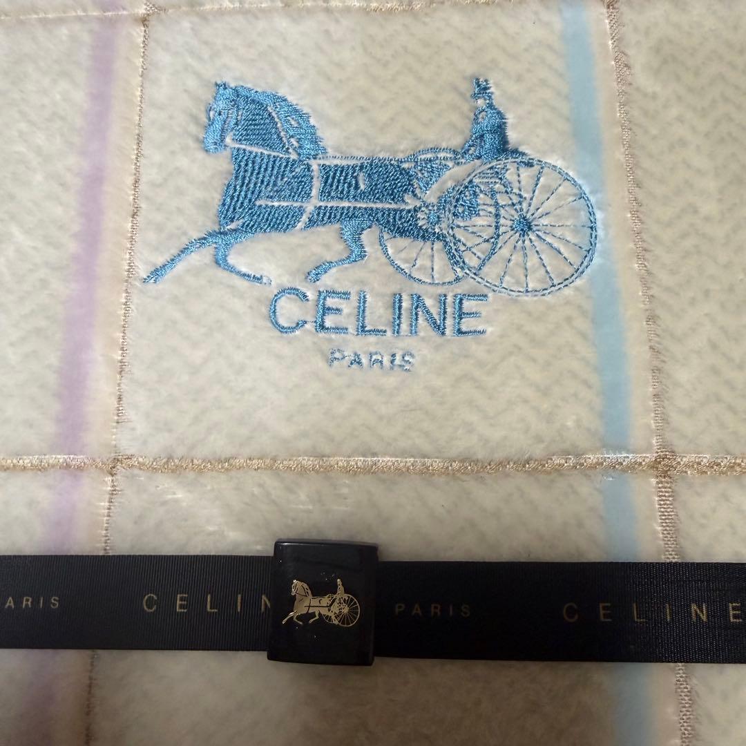 CELINE セリーヌシール織綿毛布