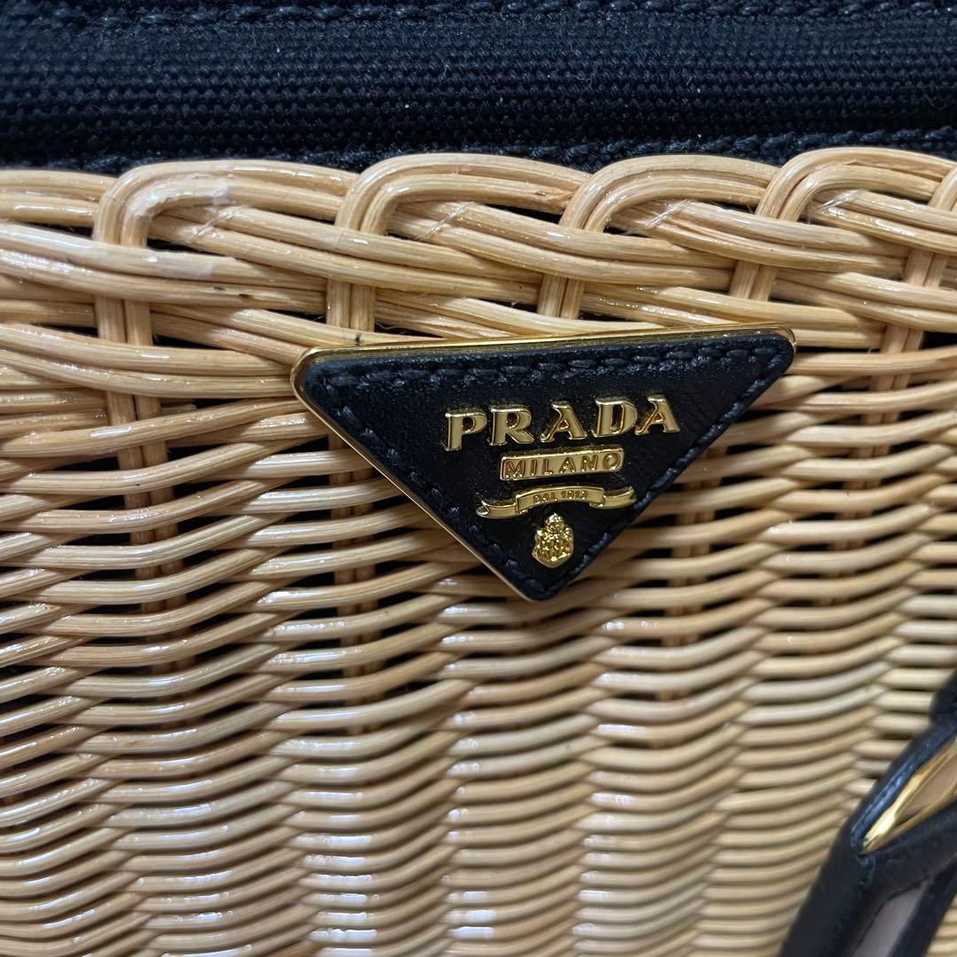 PRADA カナパ　カゴバッグ　ショルダーバッグ