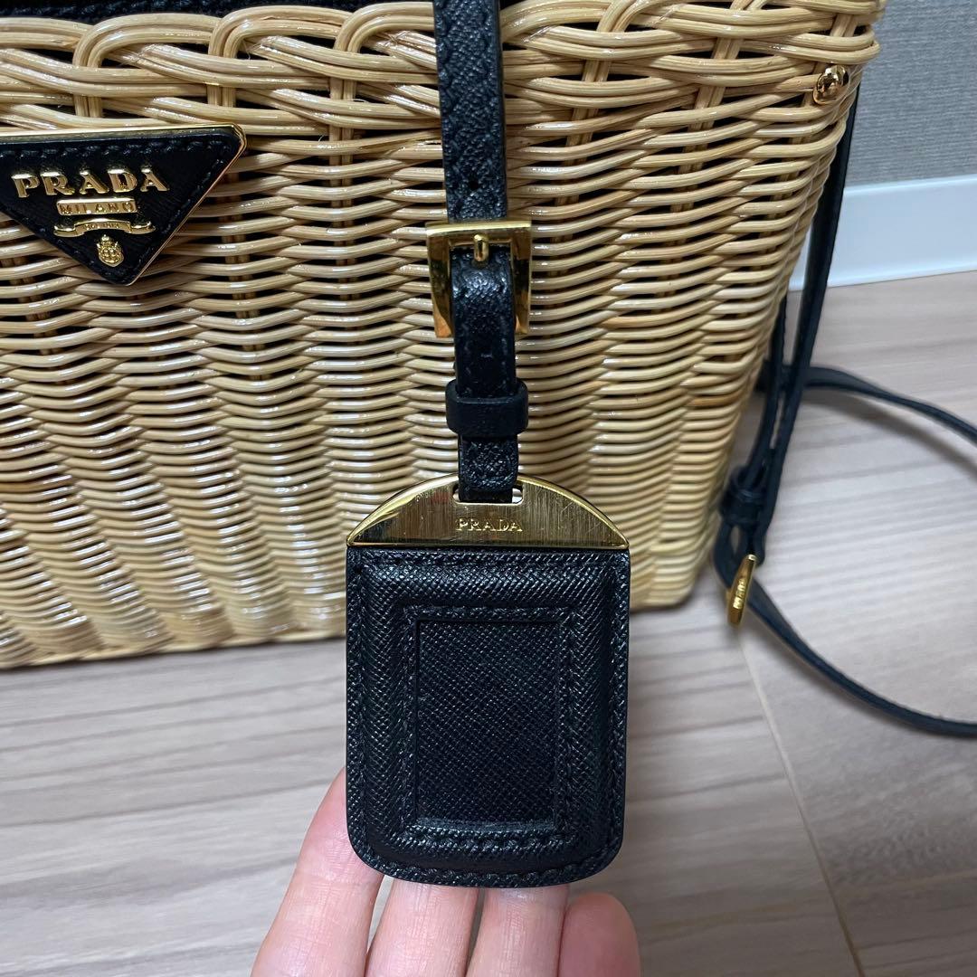 PRADA カナパ　カゴバッグ　ショルダーバッグ