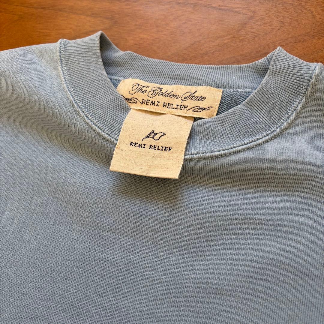 REMI RELIEF SP加工裏毛BIGサイズクルー スウェット レミレリーフ