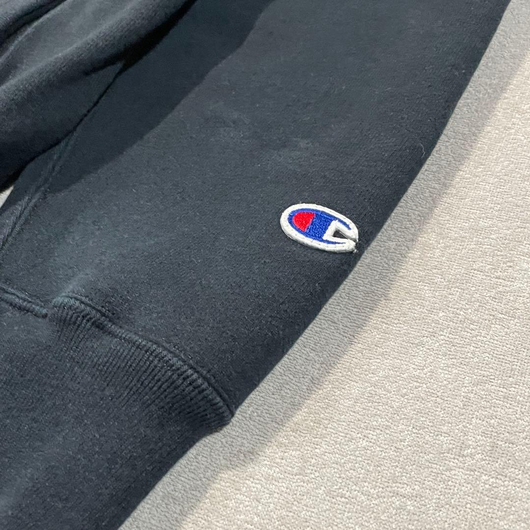 【USA製】Championリバースウィーブスナップカーディガン黒L単色タグ復刻