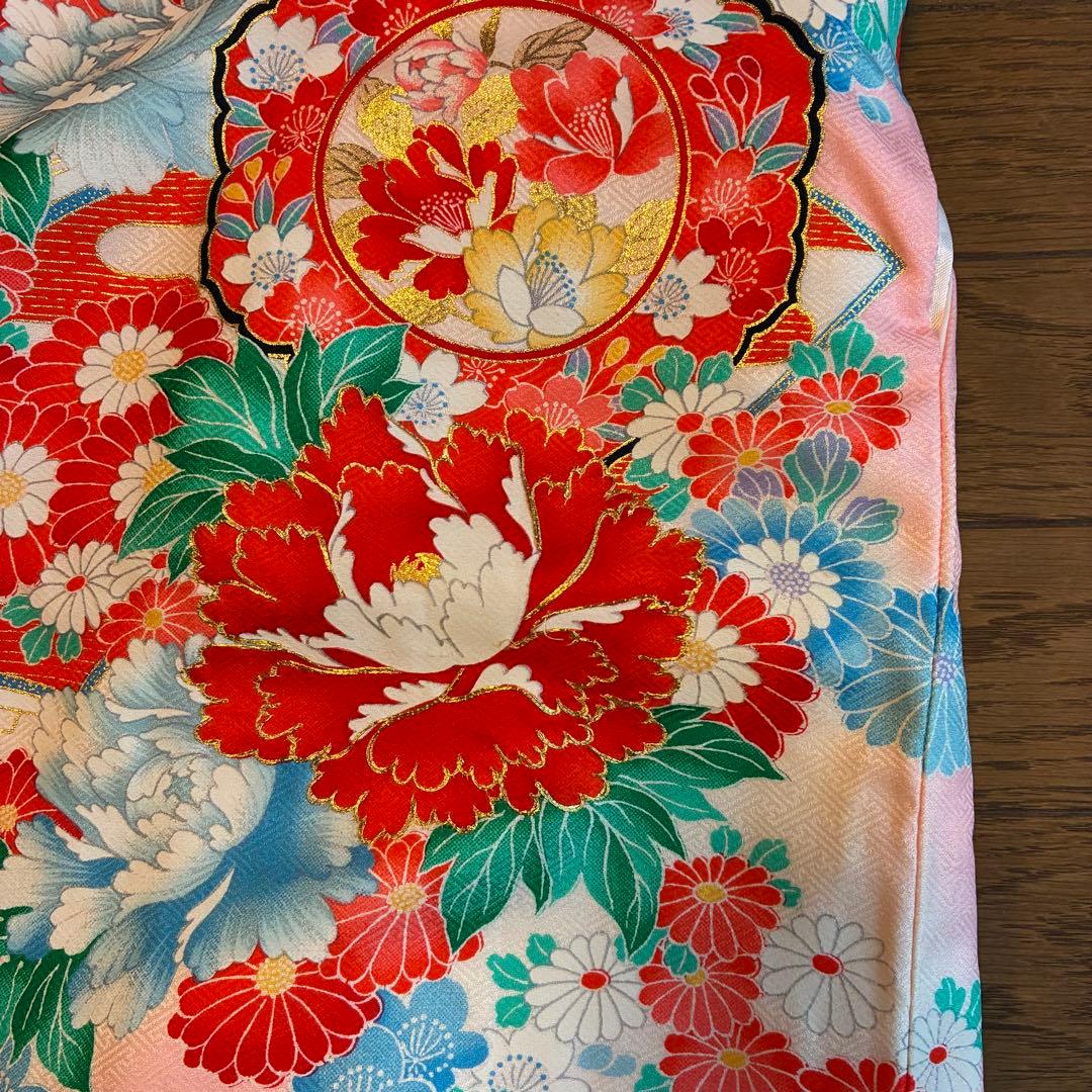 七五三　祝い着　正絹　７歳女の子着物　いろいろセット