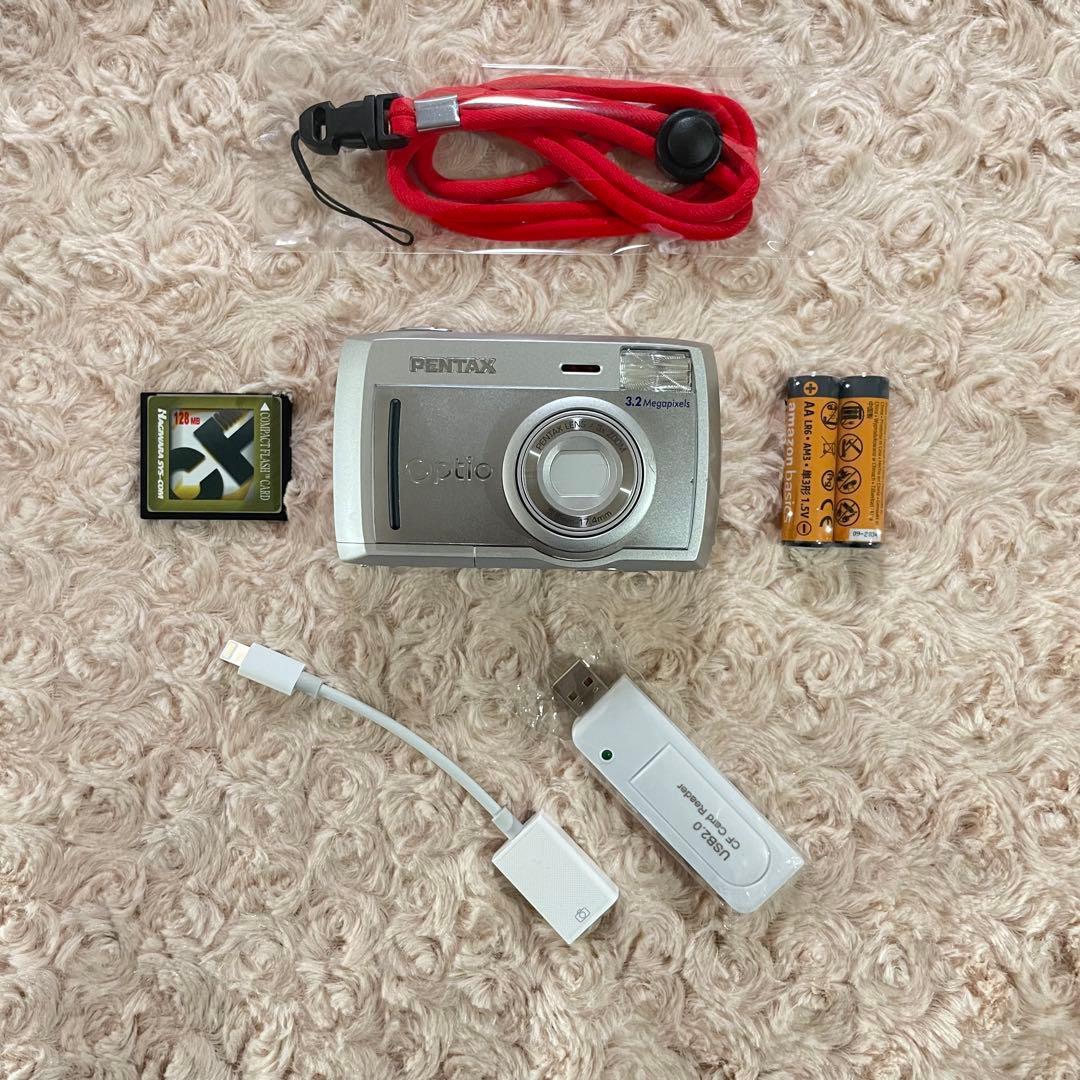 スマホ転送OK✨PENTAX Optio 33L✨動作確認済 単三電池 自撮OK