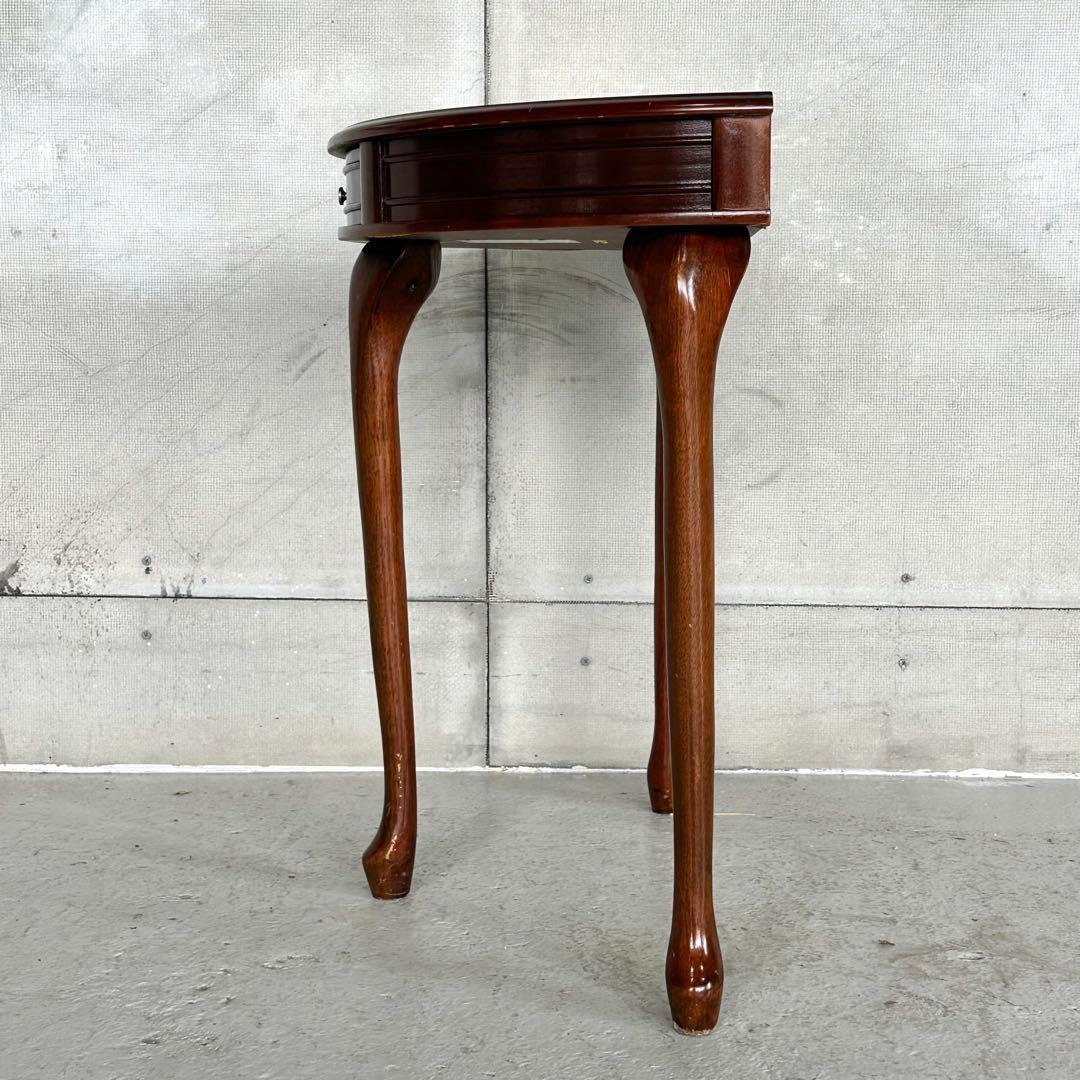 ★90s★猫脚 半円コンソールテーブル｜COGIT｜電話台｜花台｜クラシック家具