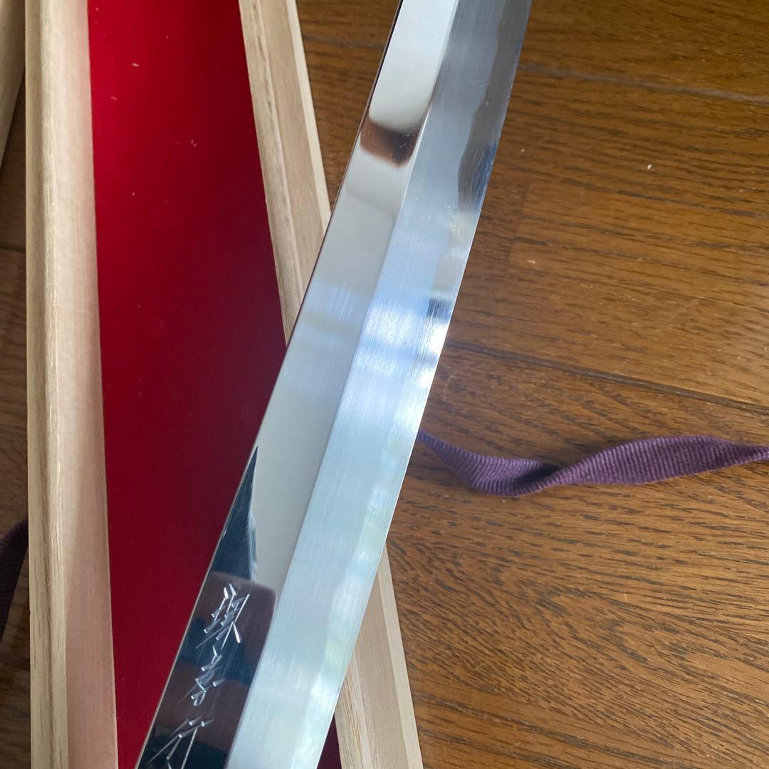 堺孝行　先丸　柳刃包丁　青ニ銅 富樫作 包丁 尺一