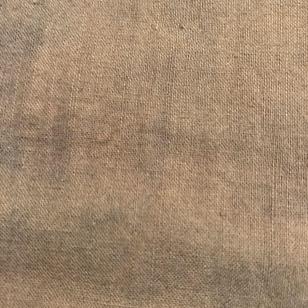 古布　男物　半襦袢　両面染め　型染　ミツウロコ　絞り　時代劇