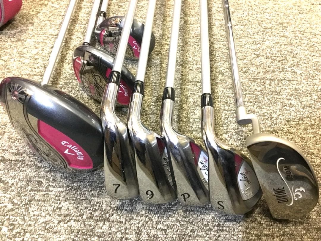 Callaway solaire ゴルフクラブセット 8本 練習場1度使用のみ