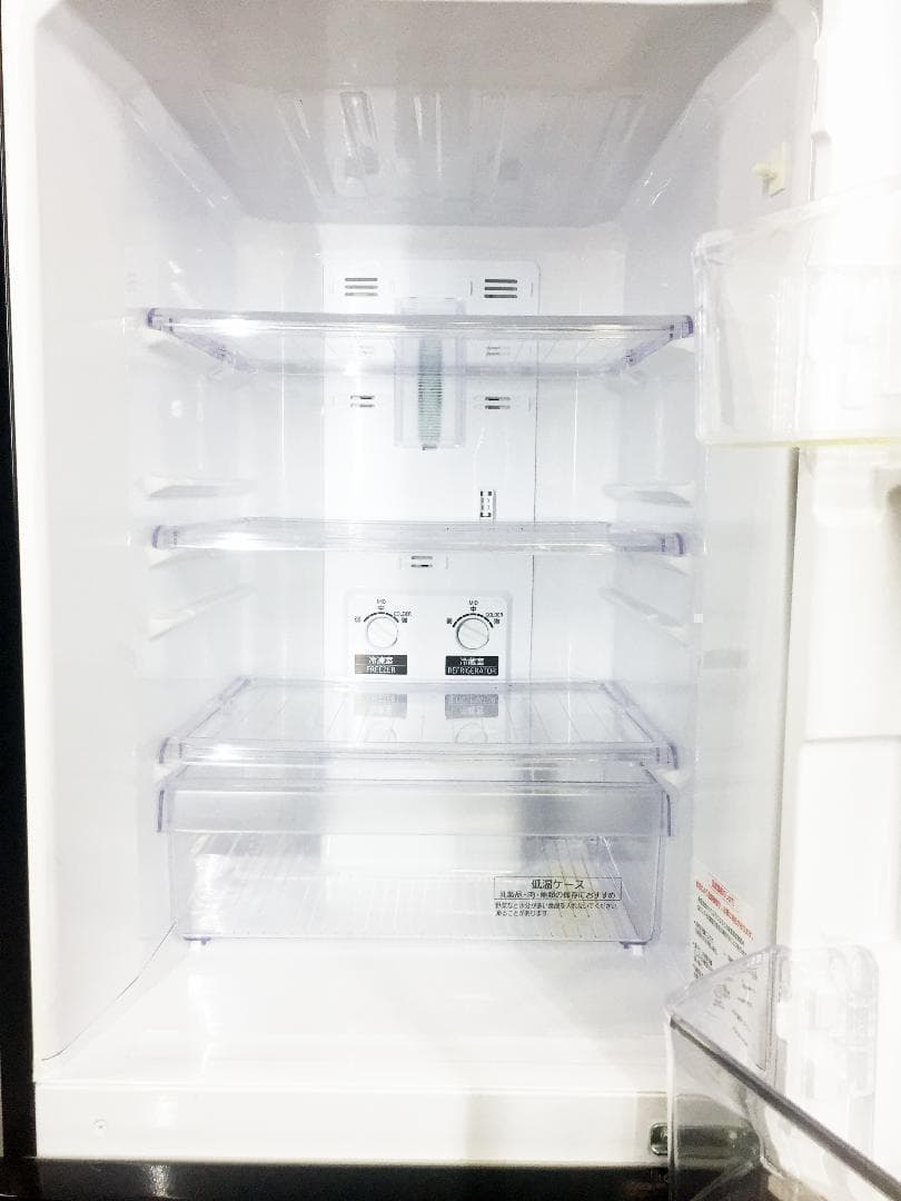送料無料★2015◆中古★三菱　ラウンドカット　２ドア冷蔵庫　MR-P15Y