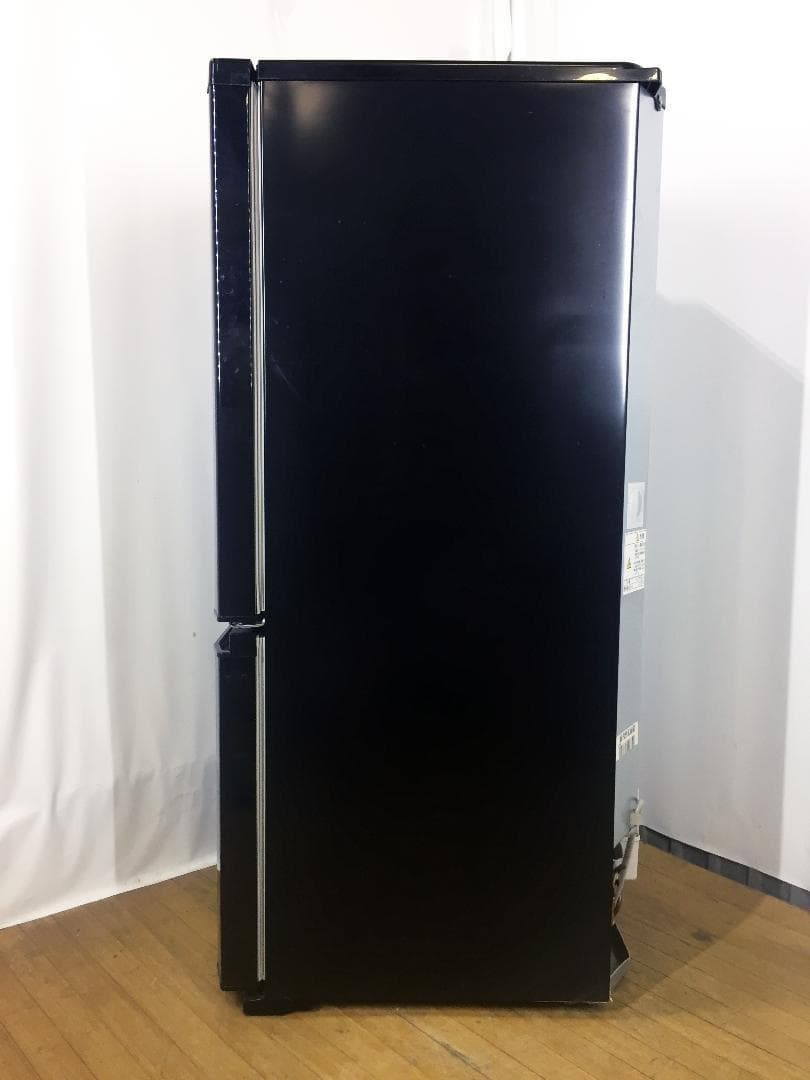 送料無料★2015◆中古★三菱　ラウンドカット　２ドア冷蔵庫　MR-P15Y