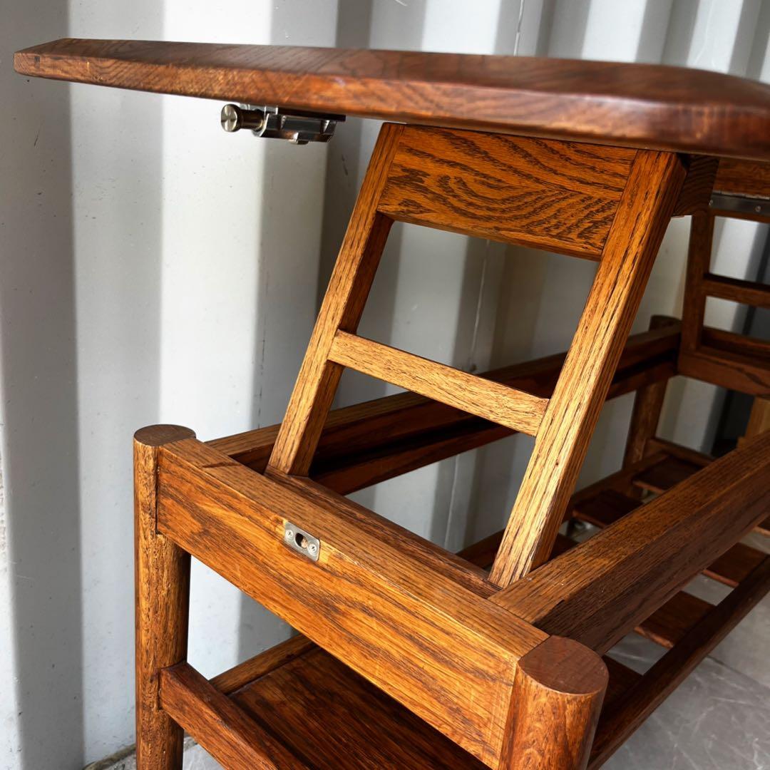 取付無料！モモナチュラル FDローテーブルS 北欧風天然無垢材昇降式テーブル✨