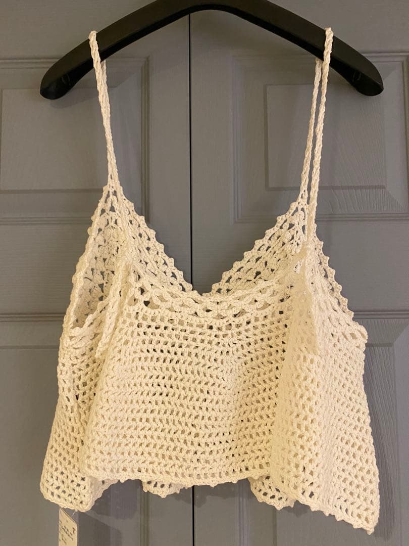 新品☆ Spick and Span クロシェニットキャミソール