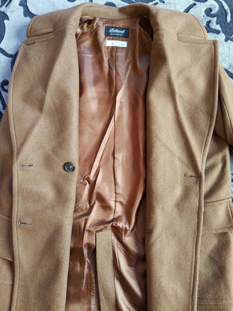 ジャーナルスタンダードレリュームBellandi ミドルPコート36 キャメル