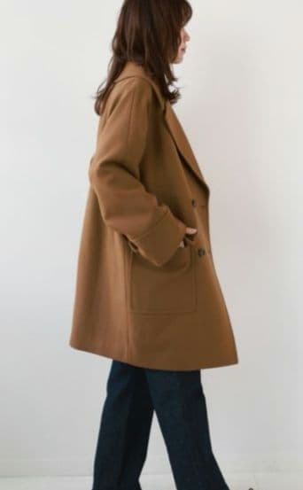 ジャーナルスタンダードレリュームBellandi ミドルPコート36 キャメル