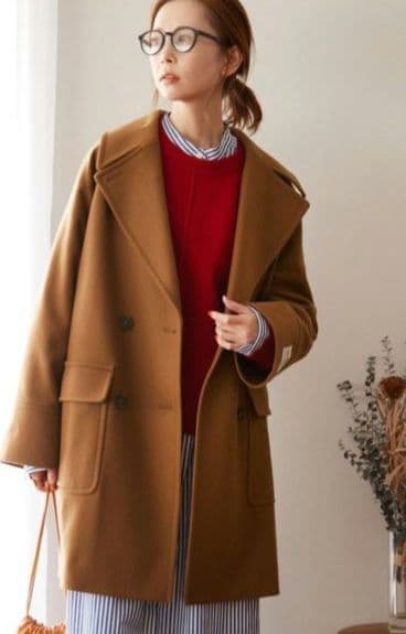 ジャーナルスタンダードレリュームBellandi ミドルPコート36 キャメル