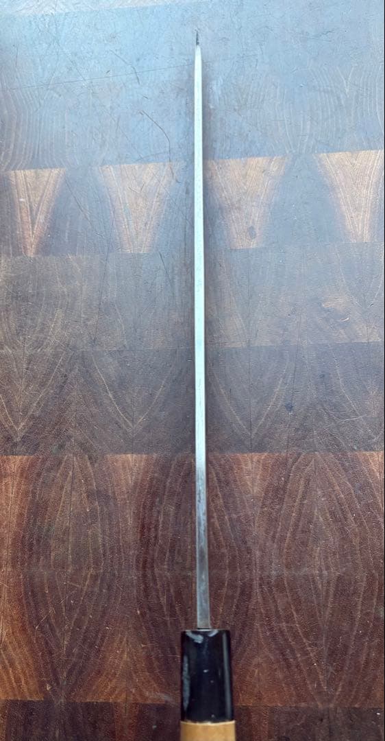 堺打刃物　月界　紋鍛錬　青鋼　柳刃　300mm 包丁　尺　和包丁　水牛朴柄