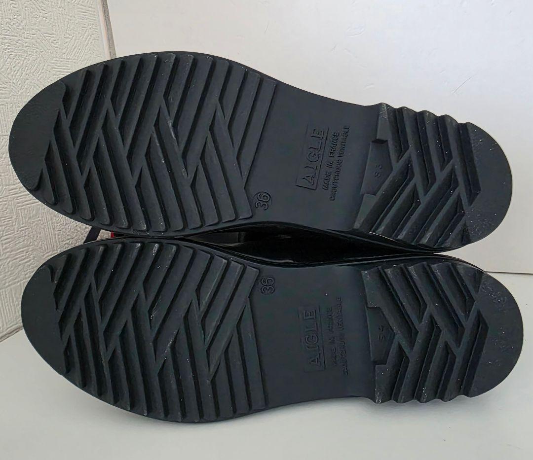 AIGLE エーグル ミスマリオン レインブーツ 折りたたみ可　36