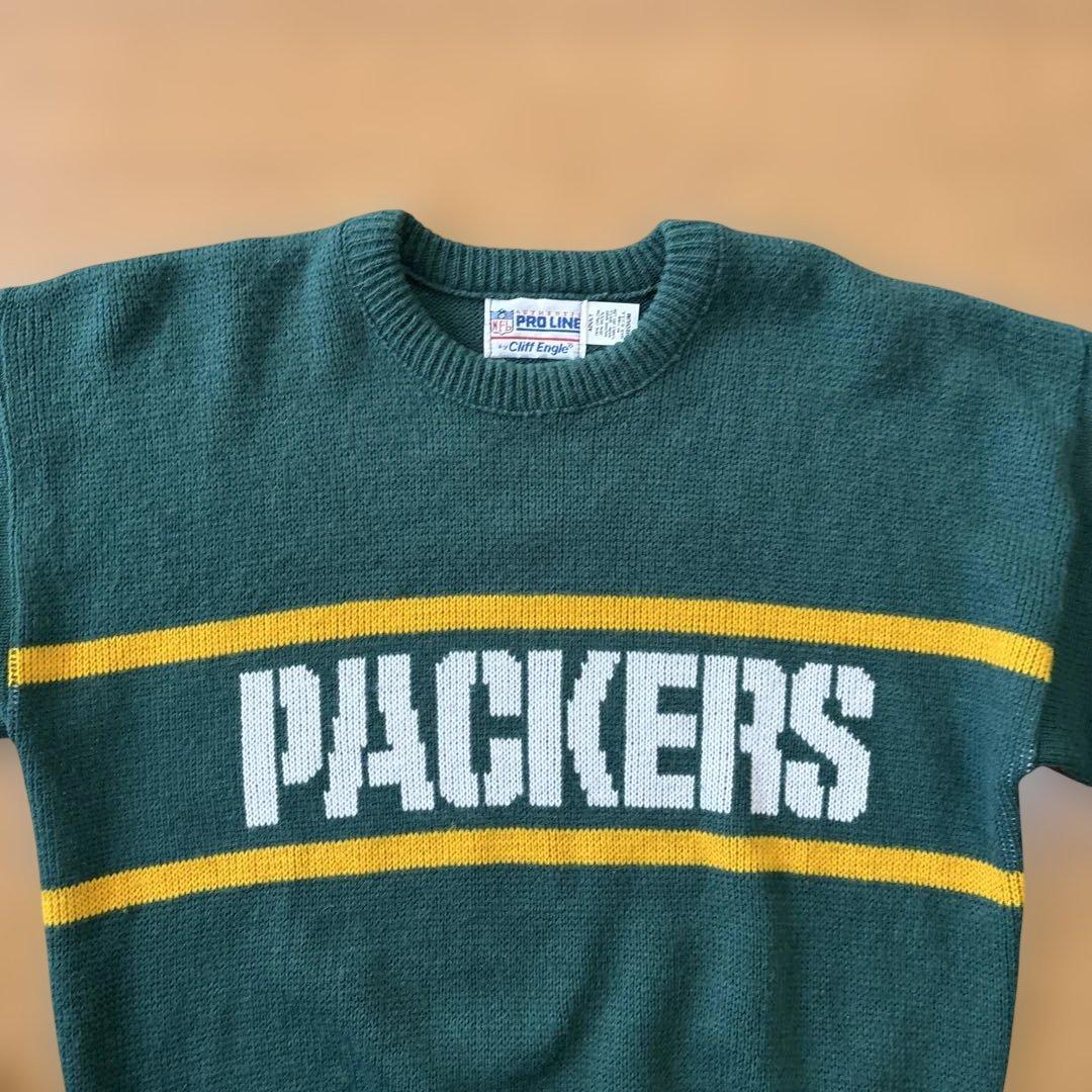 希少80s USA製NFLオフィシャル PACKERSニットセーター 好デザイン