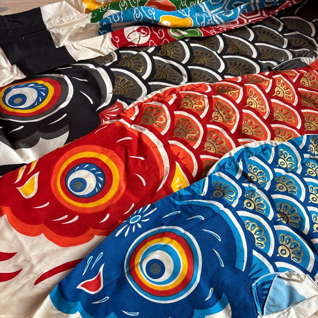 鯉のぼり 龍王本染　鯉と吹流しのみ