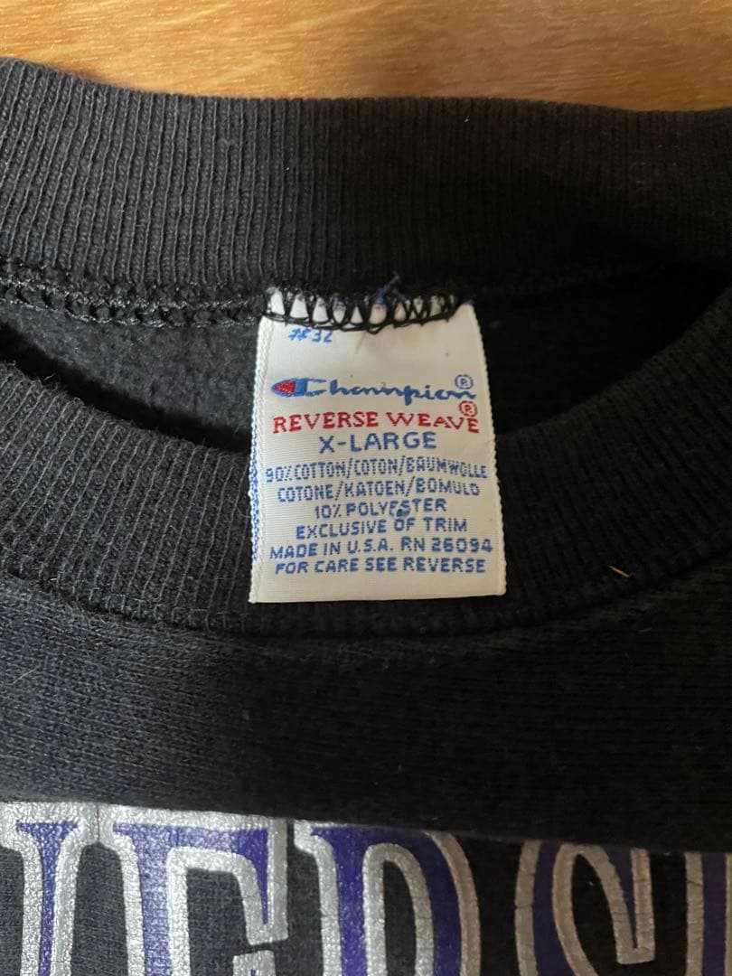 トップス Champion Reverse Weave 90s BLACK