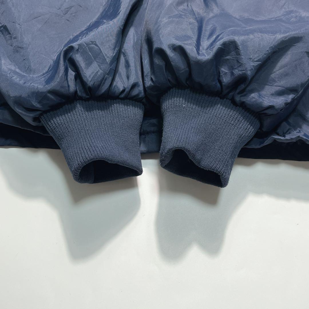 80s シアーズ USA製 裏ボア コーチジャケット L 紺 ネイビー 7778