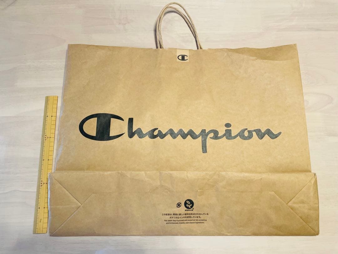 champion チャンピオン ショップ袋 ショッパー 紙袋 手提げ 特大
