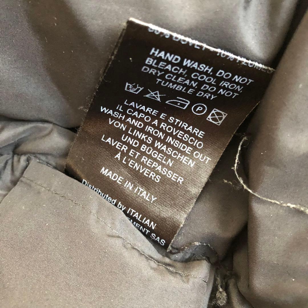 Barkバーク　ニット切替ダウンジャケット　ブラック黒　L　フード脱着可