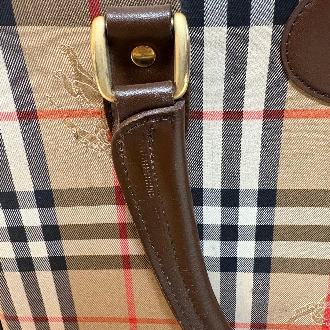 Burberry チェック柄 ボストンバッグ