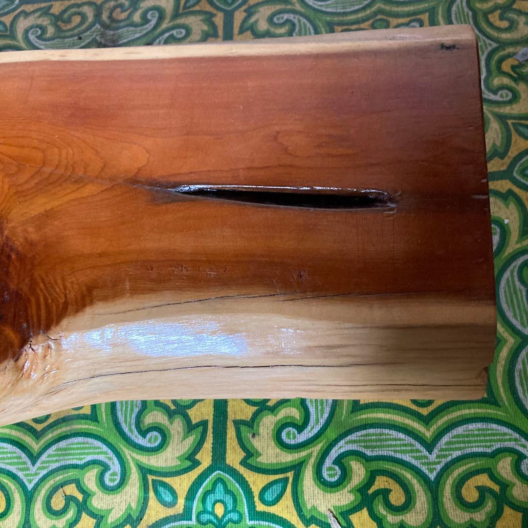 ①天然木製ミニテーブル