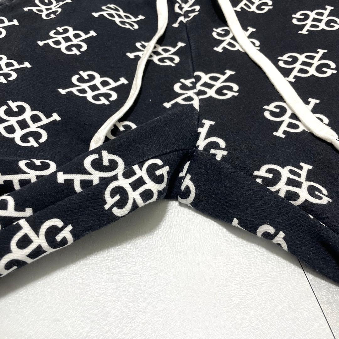 希少⭐️パーリーゲイツ セットアップ パーカー ジョガーパンツ 総柄 白×紺 L