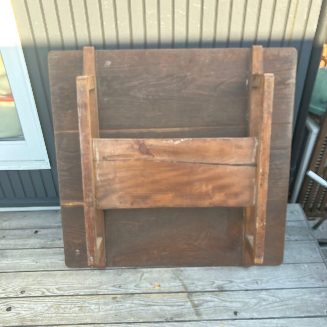 昭和レトロ 古家具 無垢材 木製座卓 ちゃぶ台 センターテーブル ローテーブル