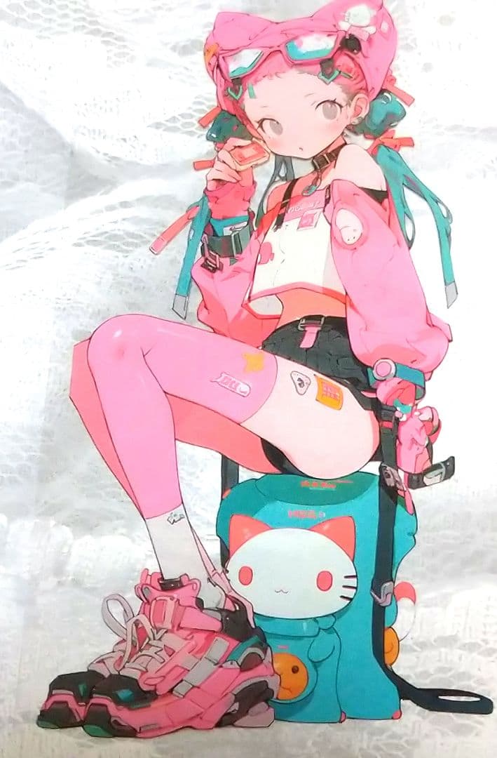 ラスト✩廃盤品✩J673＃猫の女郎(PET)切り売り海外人物女の子AIマステ