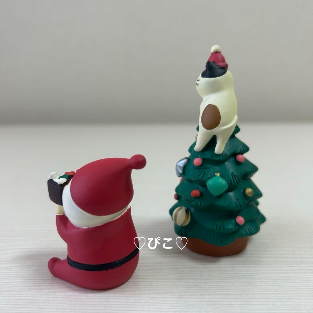 concombre デコレコンコンブル クリスマス ネコツリーとサンタさん